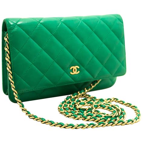 green chanel clutch|women chanel clutch.